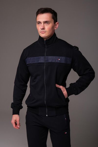 Спортивний костюм чоловічий без капюшона синій