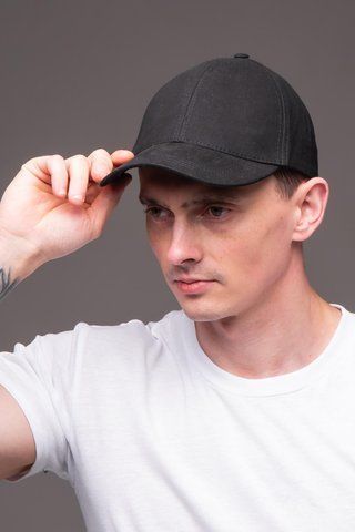 Чоловіча кепка котон чорна