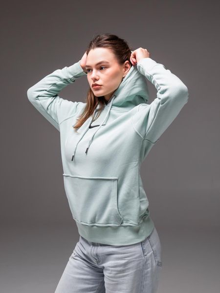 Худі з капюшоном утеплений флісом унісекс Nike м'ятний