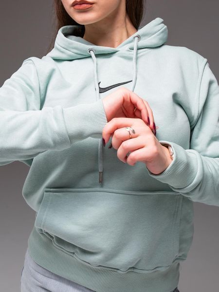 Худі з капюшоном утеплений флісом унісекс Nike м'ятний