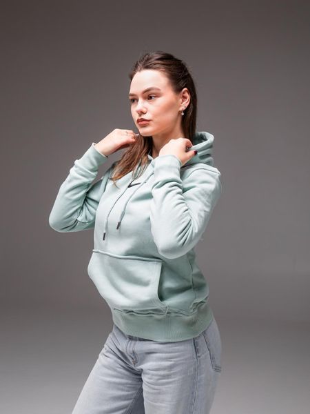 Худі з капюшоном утеплений флісом унісекс Nike м'ятний