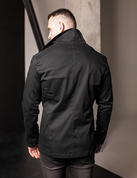 Куртка піджак чорна чоловіча на гудзиках "Jacket" 2176 фото