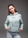 Худі з капюшоном утеплений флісом унісекс Nike м'ятний 6009 мят фото 1