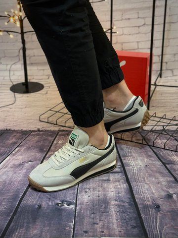 Кросівки Puma Ease Rider Vintage, світло сірі (замша + сіточка)