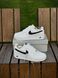Кросівки Nike Air Force (білі з чорним свушем) 1156-2 фото 4