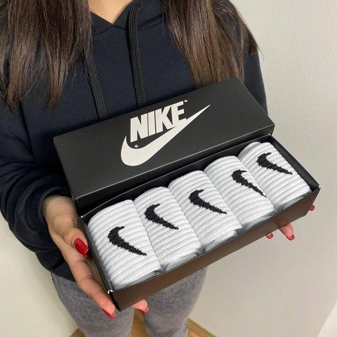 Набір чоловічих високих шкарпеток Nike 41-45 на 5 пари у коробці