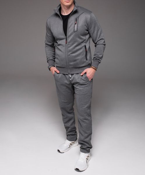 Чоловічий спортивний костюм сірий без капюшона "Alter" прямі штани 2230 сір фото