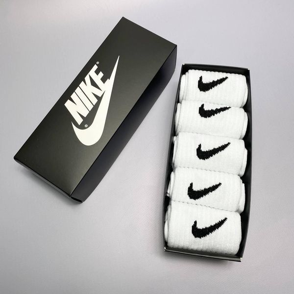 Набір чоловічих високих шкарпеток Nike 41-45 на 5 пари у коробці