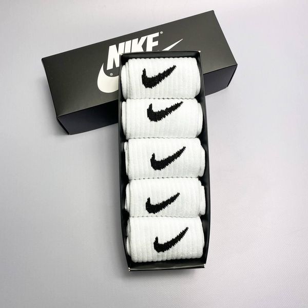 Набір чоловічих високих шкарпеток Nike 41-45 на 5 пари у коробці