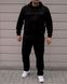 Чоловічий спортивний костюм,утеплений, без капюшона,чорний,Батал 2165 фото 9