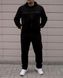 Чоловічий спортивний костюм,утеплений, без капюшона,чорний,Батал 2165 фото 2