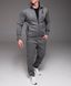 Чоловічий спортивний костюм сірий без капюшона "Alter" прямі штани 2230 сір фото 4
