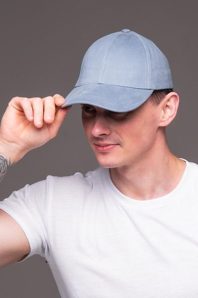 Чоловіча кепка котон джинсова блакитна