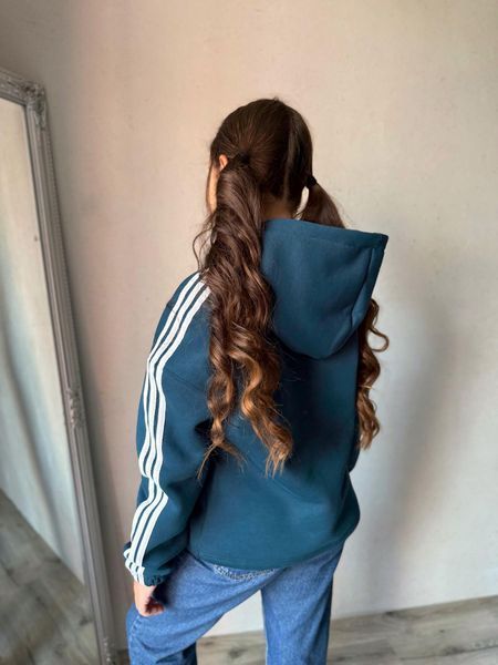 Універсальний худі з капюшоном для хлопчиків та дівчаток,смарагдовий