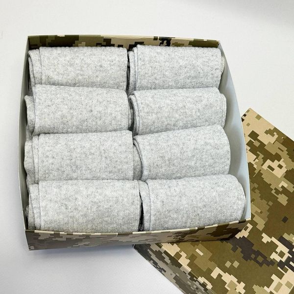 Бокс чоловічих шкарпеток в рубчик 41-45 р на 8 пар у подарунковій коробці