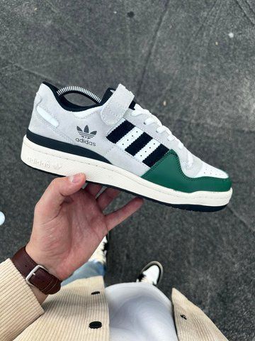 Кросівки Adidas Forum low (gray & green)