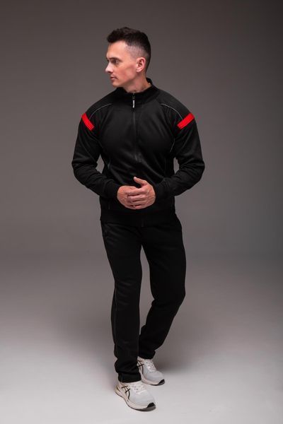 Спортивний костюм чоловічий без капюшона , чорний