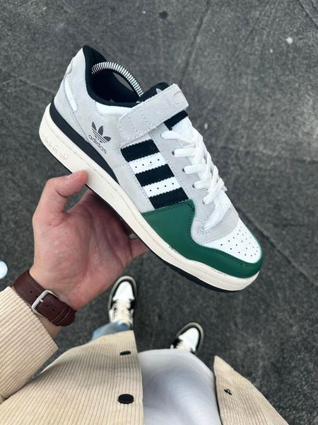 Кросівки Adidas Forum low (gray & green)