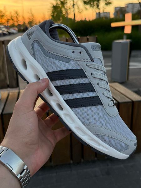 Кросівки Adidas Climacool (світло сірі, літні)