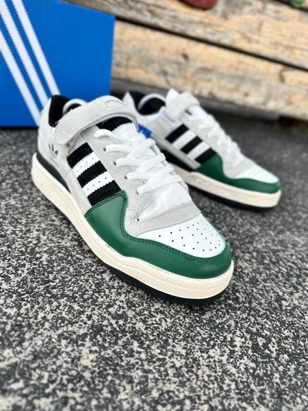 Кросівки Adidas Forum low (gray & green)