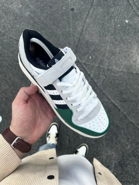 Кросівки Adidas Forum low (gray & green)