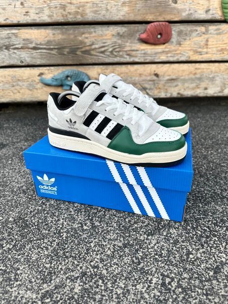 Кросівки Adidas Forum low (gray & green)