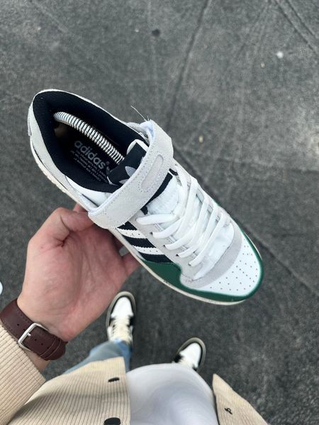 Кросівки Adidas Forum low (gray & green)