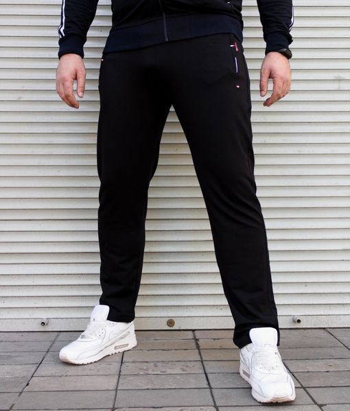 Чоловічі спортивні штани Tommy батал чорні 2077 фото
