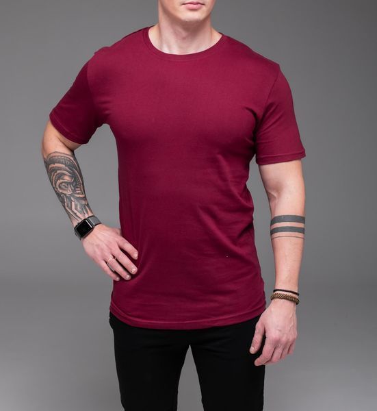 Базова футболка чоловіча , на короткий рукав , червона