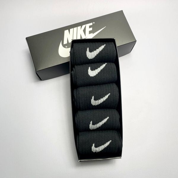 Набір чоловічих високих шкарпеток Nike 41-45 на 5 пари у коробці