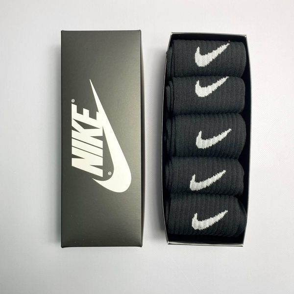 Набір чоловічих високих шкарпеток Nike 41-45 на 5 пари у коробці
