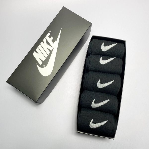 Набір чоловічих високих шкарпеток Nike 41-45 на 5 пари у коробці