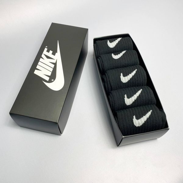 Набір чоловічих високих шкарпеток Nike 41-45 на 5 пари у коробці