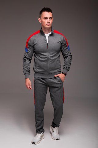 Спортивний костюм чоловічий без капюшона , сірий