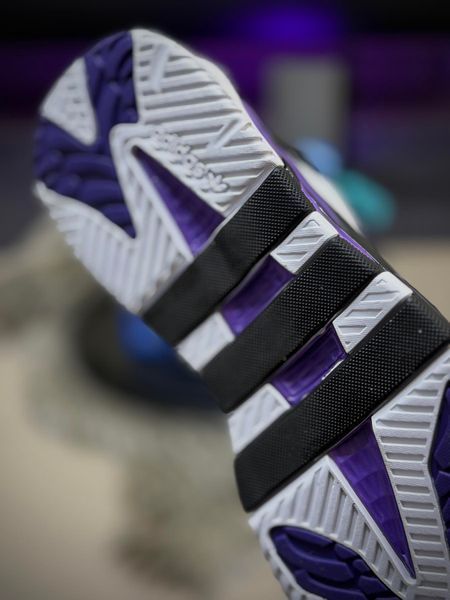 Кросівки Adidas Niteball ll, фіолет чорно-білі