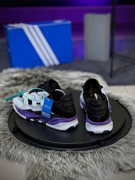 Кросівки Adidas Niteball ll, фіолет чорно-білі
