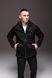 Куртка вітрівка водонепроникна, на флісі, чоловіча ,з капюшоном , чорна 2065 черн фото 10