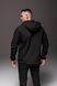 Куртка вітрівка водонепроникна, на флісі, чоловіча ,з капюшоном , чорна 2065 черн фото 13