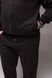 Костюм чоловічий спортивний полубатал (3XL-5XL) без капюшона чорний Туреччина 2514 чор фото 8
