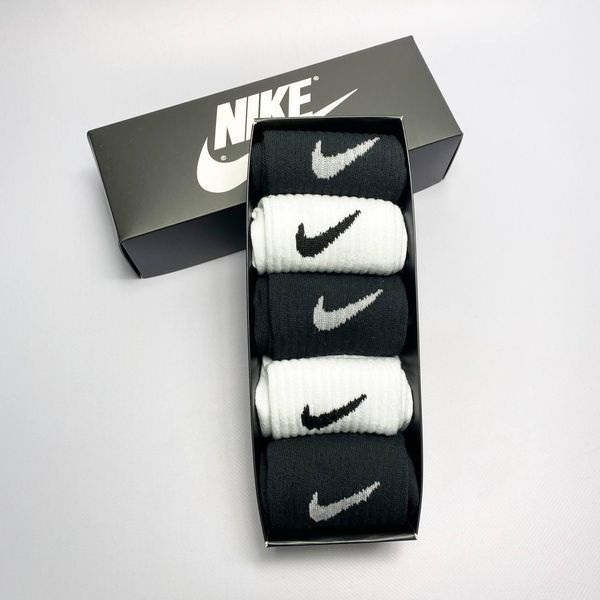 Набір чоловічих високих шкарпеток Nike 41-45 на 5 пари у коробці