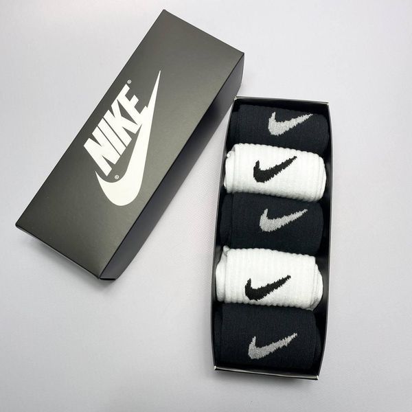 Набір чоловічих високих шкарпеток Nike 41-45 на 5 пари у коробці