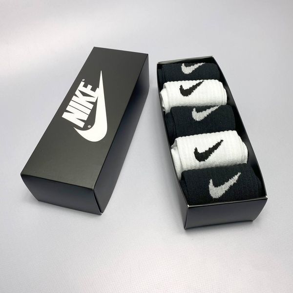 Набір чоловічих високих шкарпеток Nike 41-45 на 5 пари у коробці