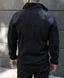 Куртка тактична чоловіча,флісова на застібці чорна 2173 фото 14