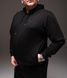 Чоловічий чорний спортивний костюм Nike Батал двонитка 2353 фото 8