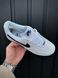 Кросівки Nike Air Force (білі з чорним лого, шкіра ЛІЦЕНЗІЯ) 32-3 фото 7