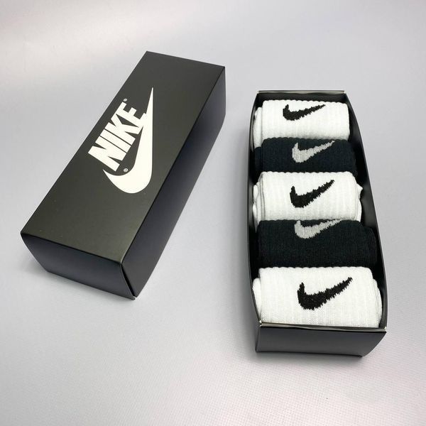 Набір чоловічих високих шкарпеток Nike 41-45 на 5 пари у коробці