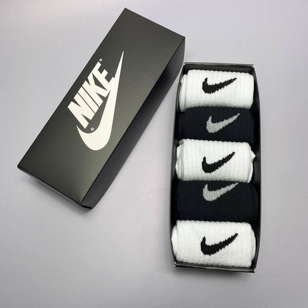 Набір чоловічих високих шкарпеток Nike 41-45 на 5 пари у коробці