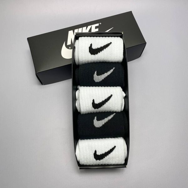 Набір чоловічих високих шкарпеток Nike 41-45 на 5 пари у коробці