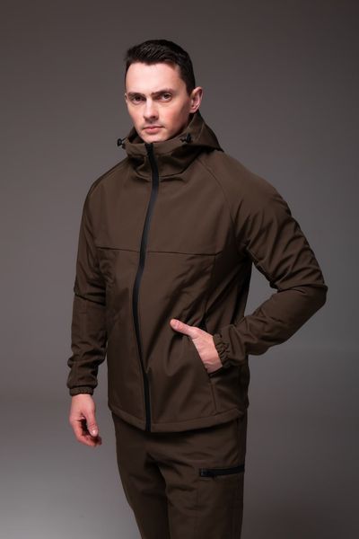 Костюм чоловічий утеплений Softshell куртка з капюшоном та штани