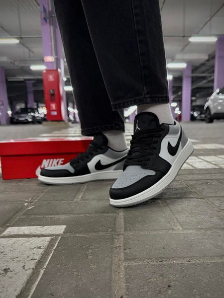 Кросівки Nike Air Jordan low (black / gray)